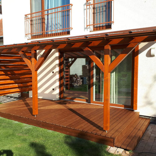 Pergola s plným polykarbonátok Devínska nová Ves