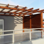 Pergola na terase bytového domu Trenčín