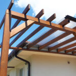 Drevená pergola s polykarbonátom Tešedíkovo