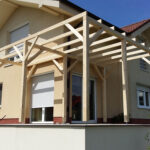 Otvorená drevená pergola Trenčín - Soblahov