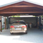 Drevený prístrešok so sedlovou strechou - Piešťany