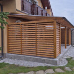 Pergola z dreva s plným polykarbonátom - Pezinok